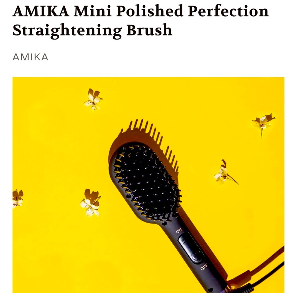 Mini polish perfection, straightening brush